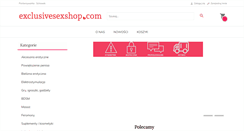 Desktop Screenshot of exclusivesexshop.com